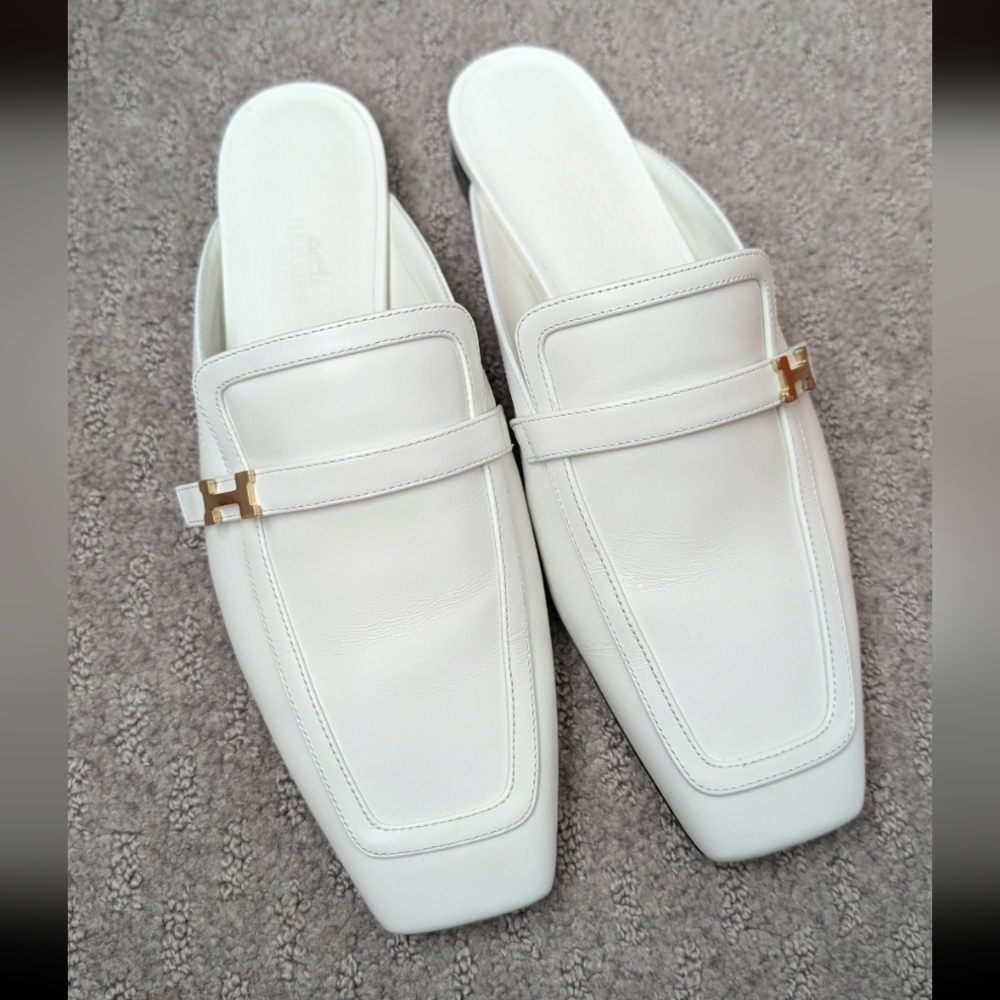 Hermes Groupie Mules Size 37